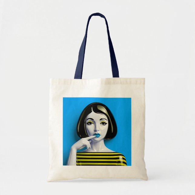 Bolso De Tela Blue Mood Muse (Frente)