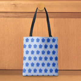 Bolso De Tela Blue Moss Rose Seamless Pattern Tote Bag