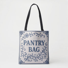 BOLSO DE TELA "BLUE PANTRY BAG" - CHINOISERIE TOTE 