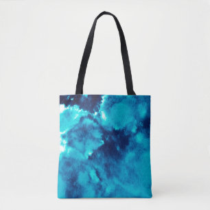 Bolso De Tela Blue Phantom Fashion Patterns Dirty Plash Watercol