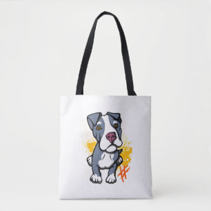 Bolso De Tela Blue Pit Bull Pup