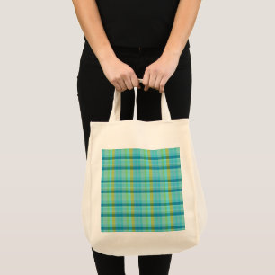Bolso De Tela Blue Plaid by Shirley Taylor Tote Bag