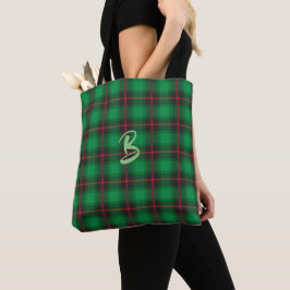 Bolso De Tela Blue Plaid Tartan Scottish Monograma Guay Tote Bag