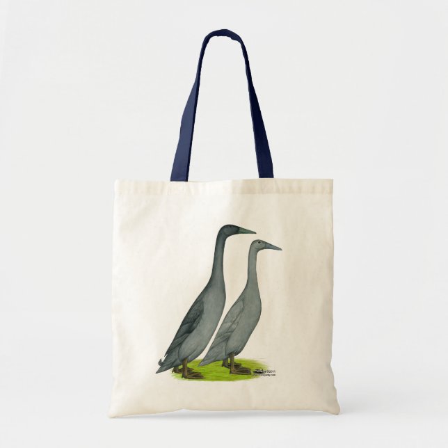 Bolso De Tela Blue Runner Ducks (Frente)