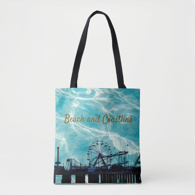 Bolso De Tela Blue sky Boardwalk (Anverso)