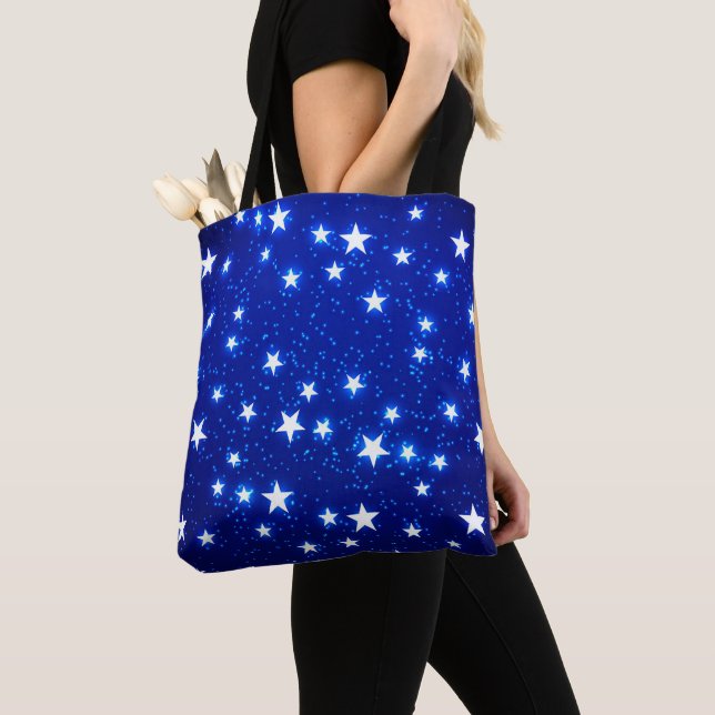 Bolso De Tela Blue Stargazer (Detalle)