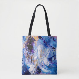 Bolso De Tela Blue Swirls