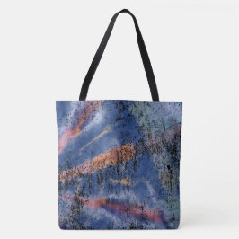 Bolso De Tela Blue Tie Die Crossbody Tote Bag
