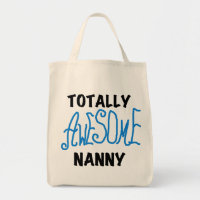 Blue Totally Awesome Nanny T-shirts and Gifts