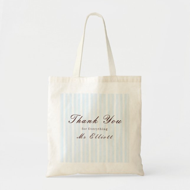 Bolso De Tela Bluebell - Personalised Thank You Teacher Tote (Frente)