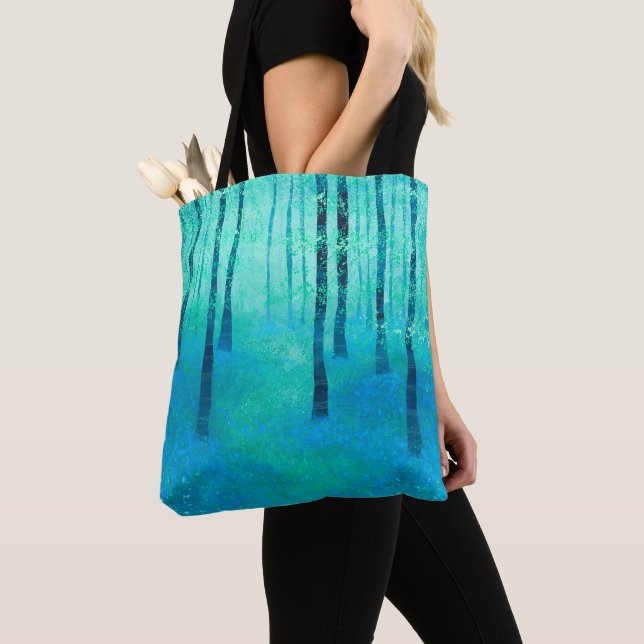 Bolso De Tela Bluebell Woodland (Detalle)