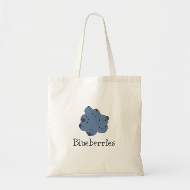 Bolso De Tela Blueberries (Frente)