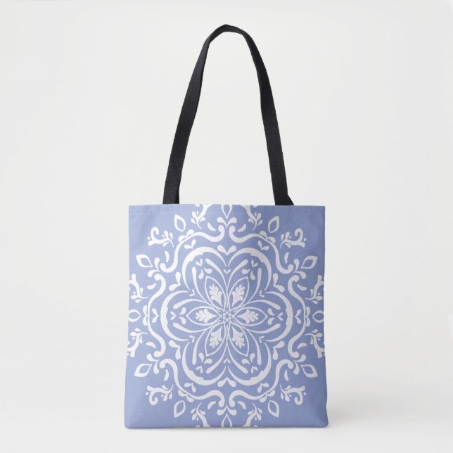 Bolso De Tela Blueberry Mandala (Anverso)