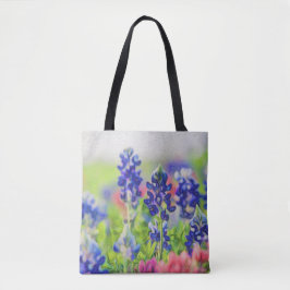 Bolso De Tela Bluebonnets impresionistas