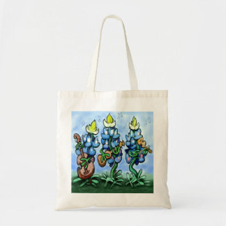 Bolso De Tela Blues Bonnets
