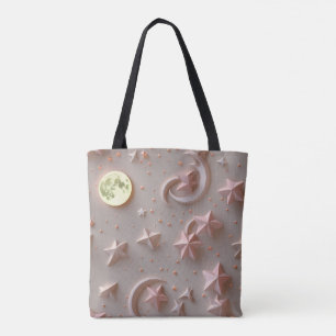 Bolso De Tela Blush Luna Beige Suave Estética Neutral