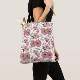 Bolso De Tela Blush Meadow Blooms AOP Floral Weekender