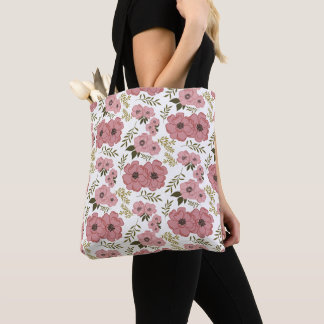 Bolso De Tela Blush Meadow Blooms AOP Floral Weekender