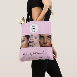 Bolso De Tela Blush Rosa Logotipo de Letra Foto Estudio de Maqui
