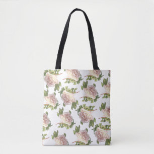 Bolso De Tela Blushing Ivory Peach Rosa