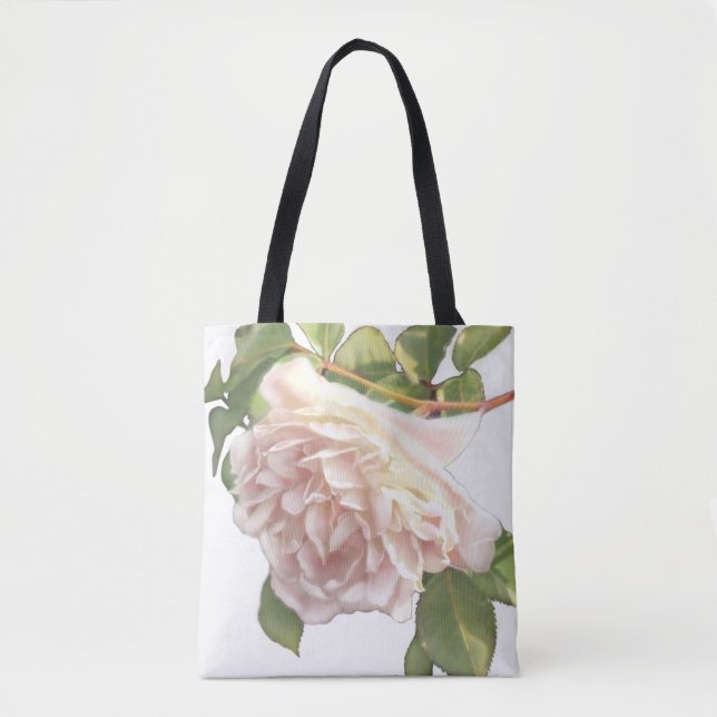 Bolso De Tela Blushing Ivory Peach Rosa (Anverso)