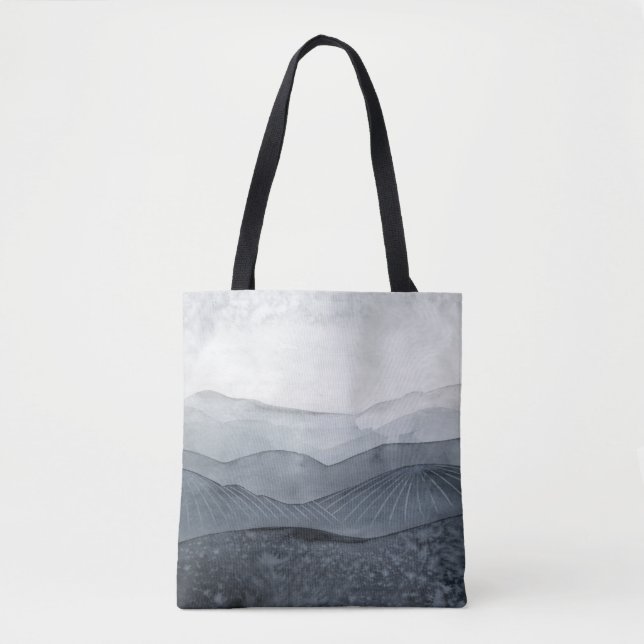 Bolso De Tela Blustering Gray Valley (Anverso)