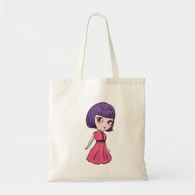 Bolso De Tela Blythe doll art, lindo y ilustracion kawaii (Frente)