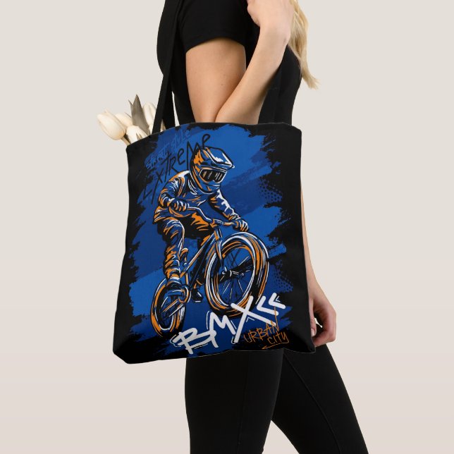 Bolso De Tela Bmx Bicycle Urban Graffiti streetwear  (Detalle)