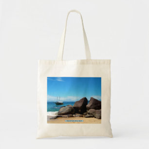 Bolso De Tela Boat and beach, Paraty, Brazil