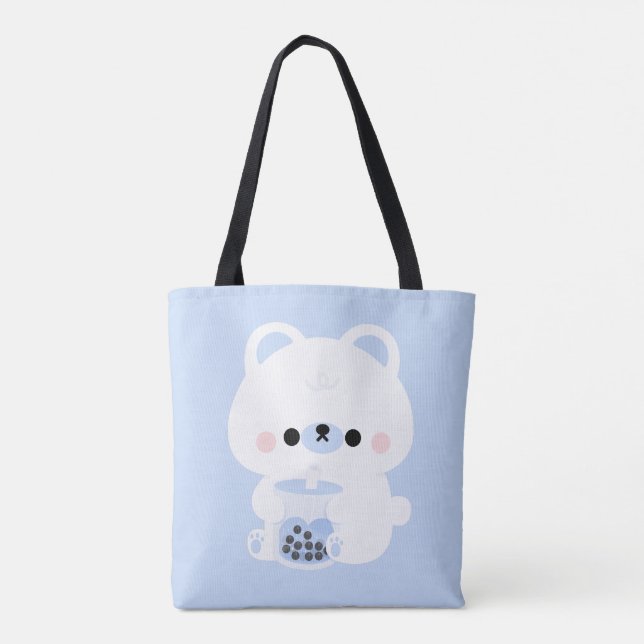 Bolso De Tela Boba Polar Bear (Reverso)