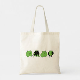 Bolso De Tela Bocas de Hamster Verde