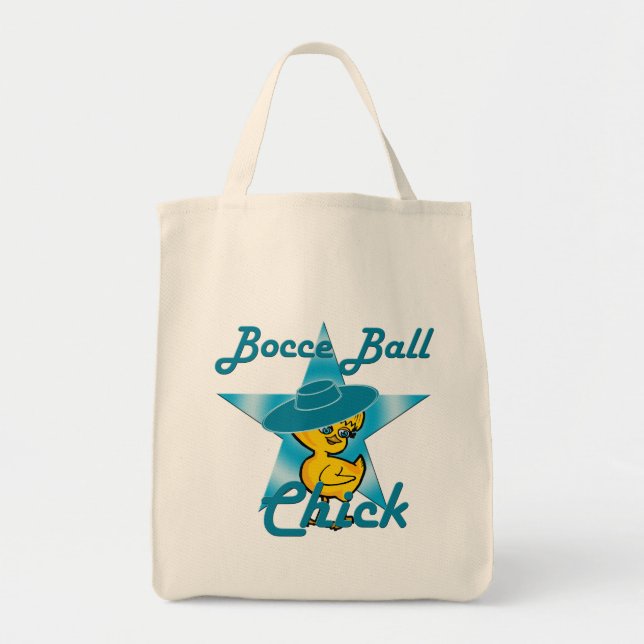 Bolso De Tela Bocce Ball Chick #7 (Frente)