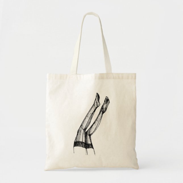 Bolso De Tela Boceto de moda de medias (Frente)