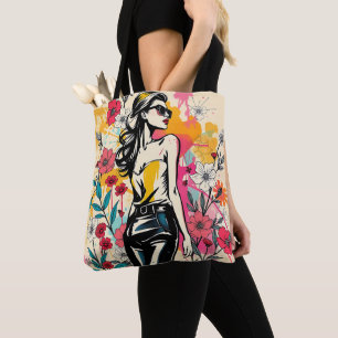 Bolso De Tela Boceto Tropical Dueto