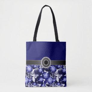 Bolso De Tela Boda Aniversario de la flora de perlas de satén gr