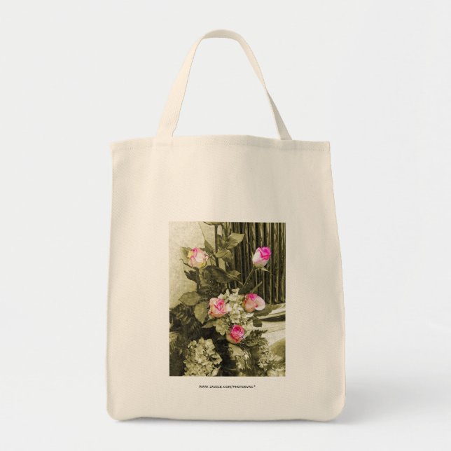 Bolso De Tela Boda Bouquet (Frente)