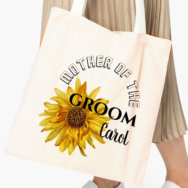 Bolso De Tela Boda Brillante Amarillo De Girasol Madre De Groom (Subido por el creador)