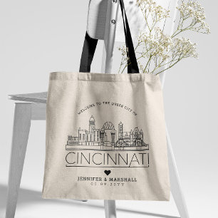 Bolso De Tela Boda Cincinnati  Línea estilizada