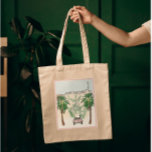 Bolso De Tela Boda de acuarela de Los Ángeles<br><div class="desc">¡Lleva un trozo de tu boda de Los Ángeles con esta hermosa bolsa de tote boda de acuarela! Con un delicado ilustracion pintado a mano del emblemático cartel de Hollywood, reimaginado para decir "Acabo de casar", y un romántico auto de escapada con la feliz pareja conduciendo hacia el atardecer. Los...</div>