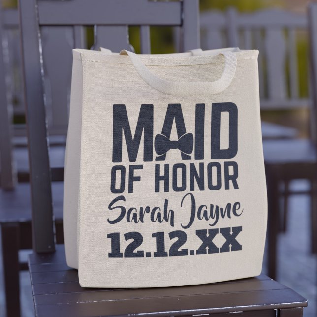 Bolso De Tela Boda de Bachelorette de Honor personalizada (Subido por el creador)