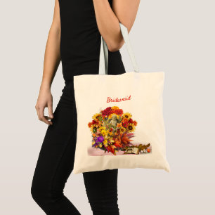 Bolso De Tela Boda de Bridesmaid Engagemenet Node Tote Bag