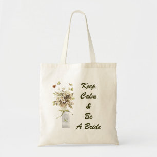 Bolso De Tela boda de burlap bohemiano hippie de flor silvestre