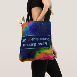 Bolso De Tela Boda de Ciencia Ficción Galáctica