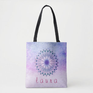 Bolso De Tela Boda de color de agua de flores de Lotus