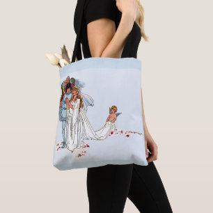 Bolso De Tela boda de cuento de hadas
