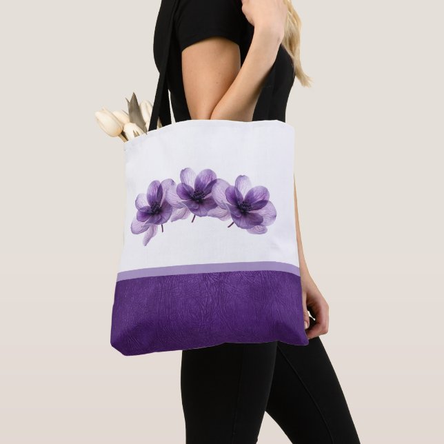 Bolso De Tela Boda de Flor Morado Gorgoso (Detalle)