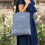Bolso De Tela Boda de flores silvestres Cualquier línea de color<br><div class="desc">Bolso de regalo de boda de flores silvestres para cualquiera en su fiesta de bodas. Fácil de personalizar una taza para la madre de la novia, la madre del novio, la criada de honor, etc y también puedes añadir el nombre de la novia y el novio y su fecha boda....</div>