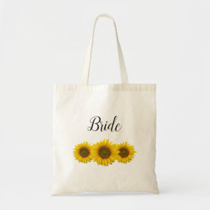 Bolso De Tela Boda de girasol Novia Rustic