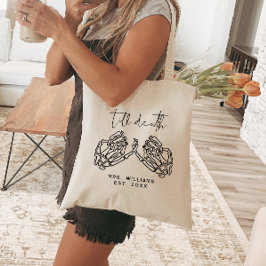 Bolso De Tela Boda de Halloween personalizado hasta la muerte