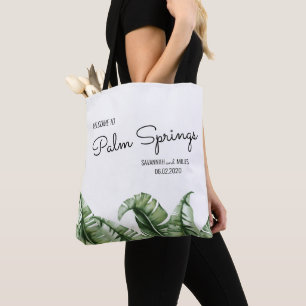 Bolso De Tela Boda de hojas de plátano de mediados del siglo Bie